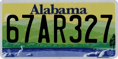 AL license plate 67AR327