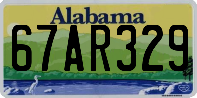 AL license plate 67AR329