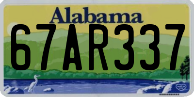 AL license plate 67AR337
