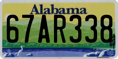 AL license plate 67AR338