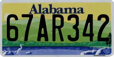 AL license plate 67AR342