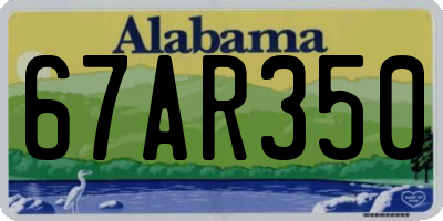 AL license plate 67AR350