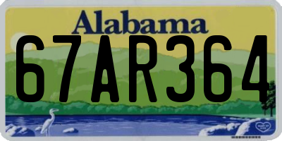 AL license plate 67AR364