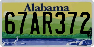 AL license plate 67AR372
