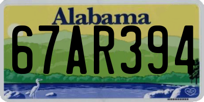 AL license plate 67AR394