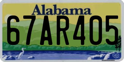 AL license plate 67AR405
