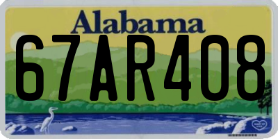AL license plate 67AR408