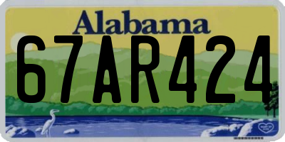 AL license plate 67AR424