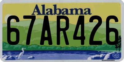 AL license plate 67AR426