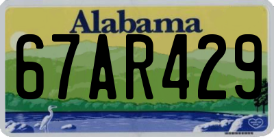 AL license plate 67AR429