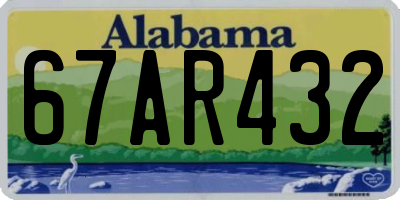 AL license plate 67AR432