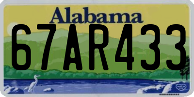AL license plate 67AR433