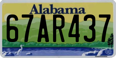 AL license plate 67AR437