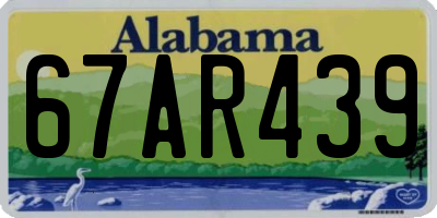 AL license plate 67AR439