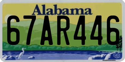 AL license plate 67AR446