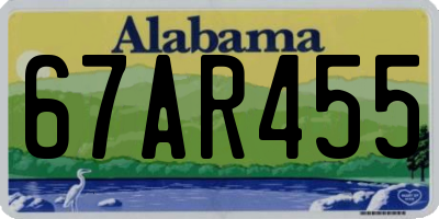 AL license plate 67AR455