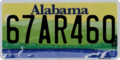 AL license plate 67AR460