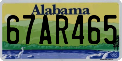 AL license plate 67AR465