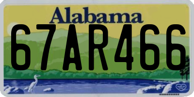 AL license plate 67AR466