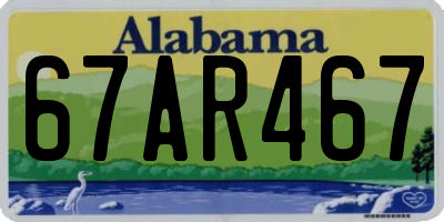 AL license plate 67AR467