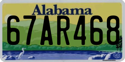 AL license plate 67AR468