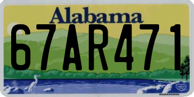 AL license plate 67AR471