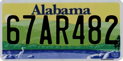 AL license plate 67AR482