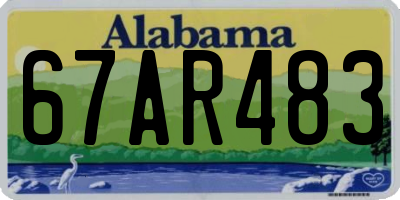 AL license plate 67AR483