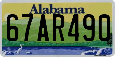 AL license plate 67AR490