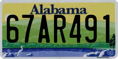 AL license plate 67AR491