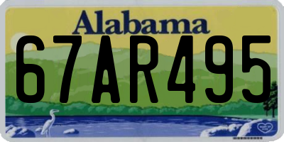 AL license plate 67AR495