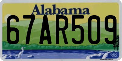 AL license plate 67AR509