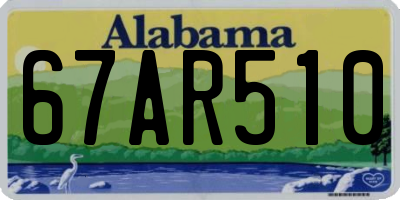 AL license plate 67AR510