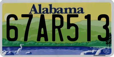 AL license plate 67AR513