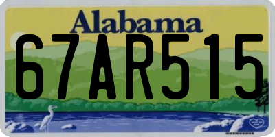 AL license plate 67AR515