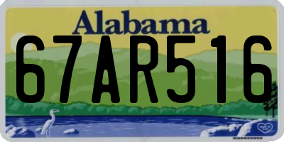 AL license plate 67AR516