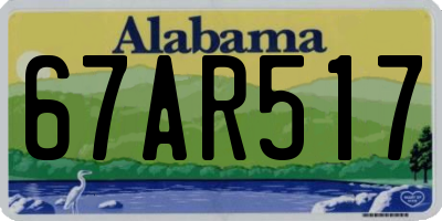 AL license plate 67AR517