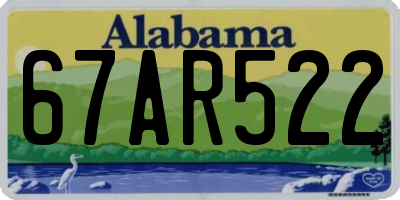 AL license plate 67AR522