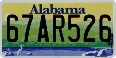 AL license plate 67AR526