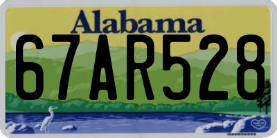 AL license plate 67AR528