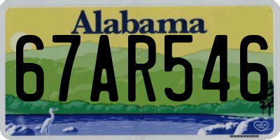 AL license plate 67AR546