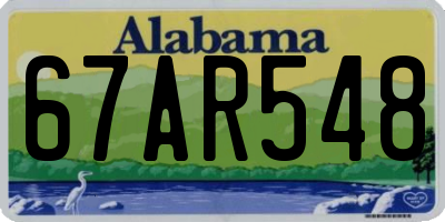 AL license plate 67AR548