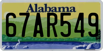 AL license plate 67AR549