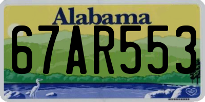 AL license plate 67AR553