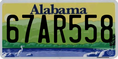 AL license plate 67AR558
