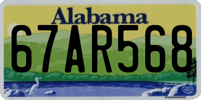 AL license plate 67AR568