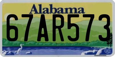 AL license plate 67AR573