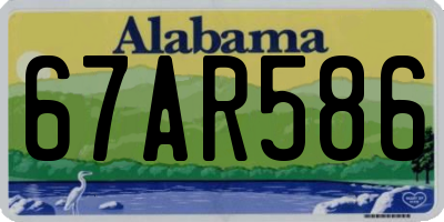AL license plate 67AR586