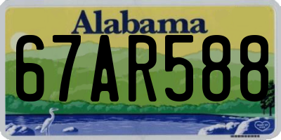 AL license plate 67AR588