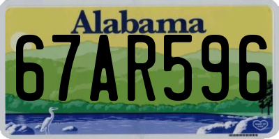 AL license plate 67AR596